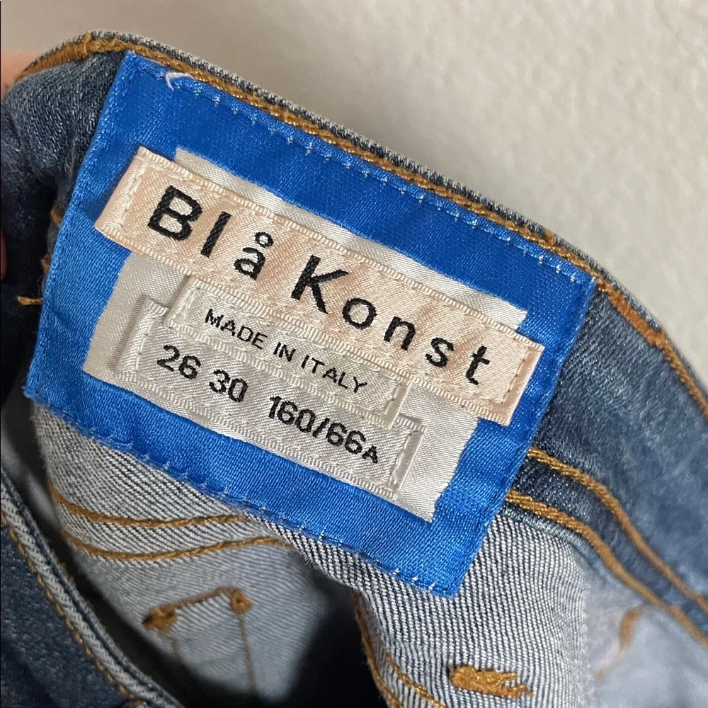 Acne Studios Bla Konst Slim Fit Denim Climb Stay Jeans Mid Rise Ankle